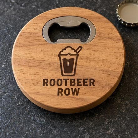 Custom Bottle-Opener Coasters